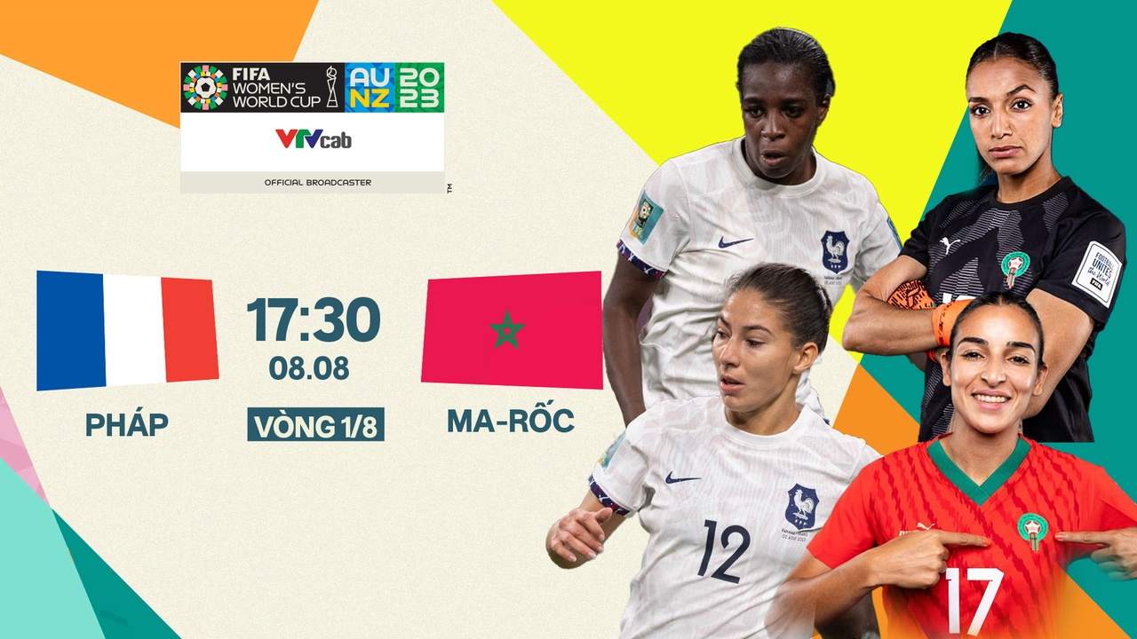 Link xem trực tiếp Pháp và Morocco (vòng 1/8 World Cup nữ 2023)

